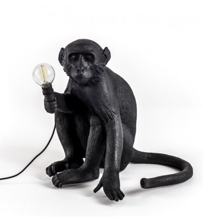 Seletti Monkey Lamp Black Seduta