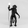 Seletti Monkey Lamp Black In Piedi 