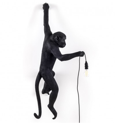 Seletti Monkey Lamp Black Appesa 