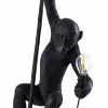 Seletti Monkey Lamp Black Con Corda 