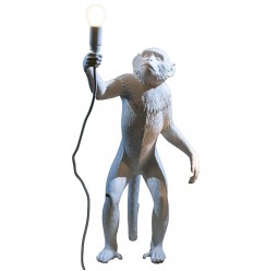 Seletti Monkey Lamp Bianca In Piedi OUTDOOR 