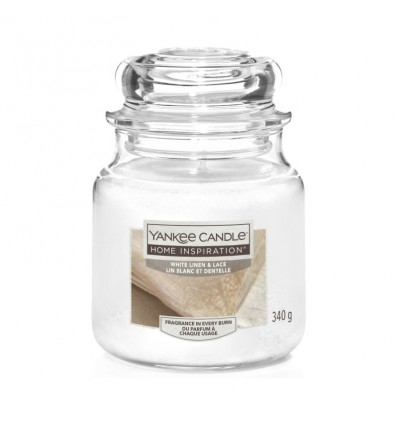YANKEE CANDLE HOME INSPIRATION WHITE LINEN & LACE